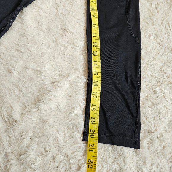 NIKE PRO Jock Man's Black spandex TIGHTS 3/4 Compression Pants Size M - Picture 6 of 9